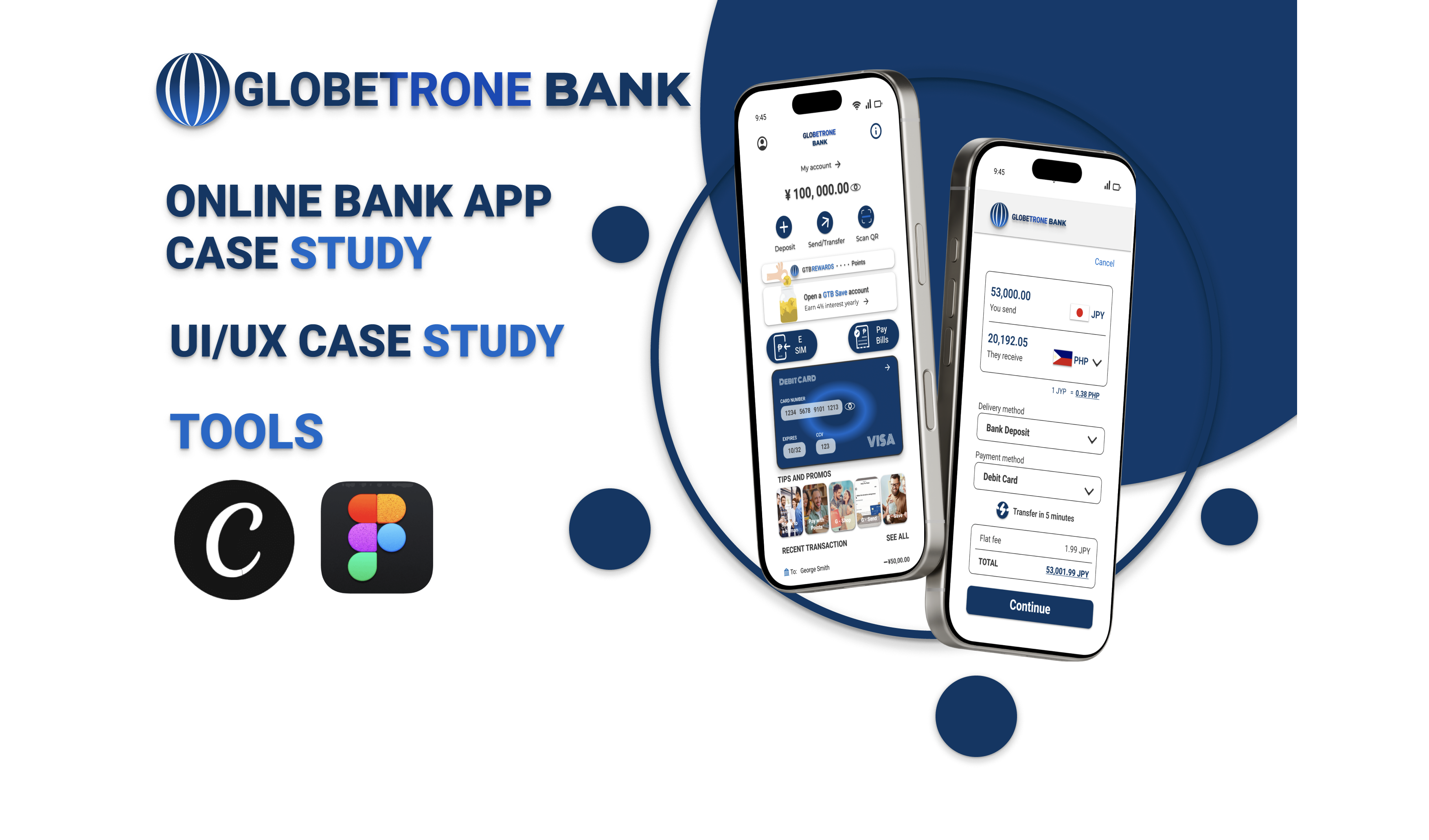 Online Bank App case study preview